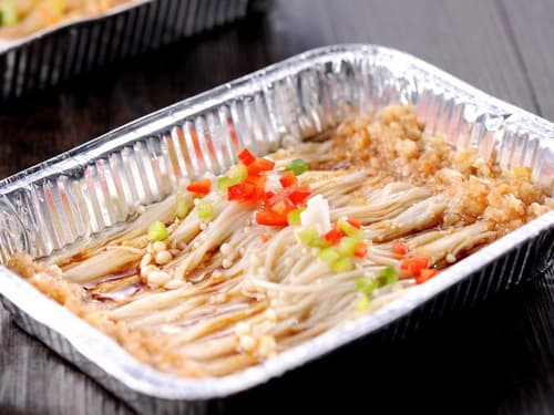 湛江锡纸烤金针菇